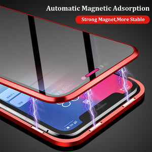 Anti-peep magnetic phone case